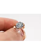 Zircon Original Vintage 14K Rose Gold Ring Vintage style vrc206r